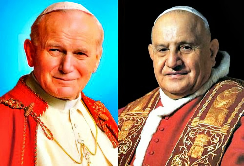 A propos de la canonisation des papes Jean XXIII et Jean-Paul II